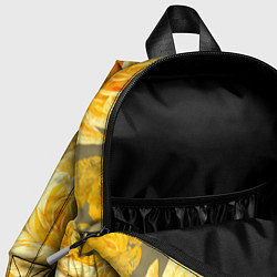Детский рюкзак Яркие желтые бутоны, цвет: 3D-принт — фото 2