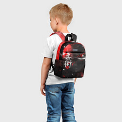 Детский рюкзак Джиу-Джитсу : Глитч красный, цвет: 3D-принт — фото 2