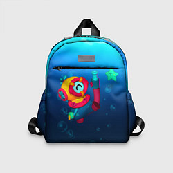 Детский рюкзак Brawl Stars - Отис, подводный мир, цвет: 3D-принт