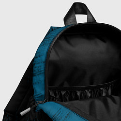 Детский рюкзак Синие штрихи на черном, цвет: 3D-принт — фото 2