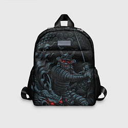 Детский рюкзак Демонический самурай с драконом