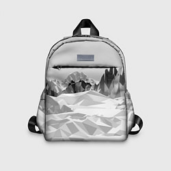 Детский рюкзак Полигональные стилизованные горы - вершина