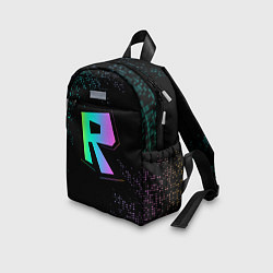 Детский рюкзак Roblox logo neon, цвет: 3D-принт — фото 2