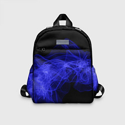 Детский рюкзак Синяя звуковая волна, цвет: 3D-принт