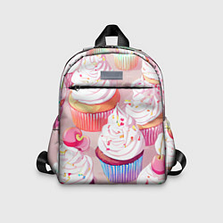 Детский рюкзак Много сладких капкейков, цвет: 3D-принт