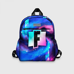 Детский рюкзак Fortnite неоновый космос, цвет: 3D-принт