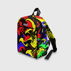 Детский рюкзак Яркие абстрактные краски, цвет: 3D-принт — фото 2