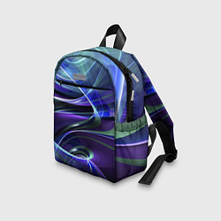 Детский рюкзак Абстрактные цветные полосы, цвет: 3D-принт — фото 2