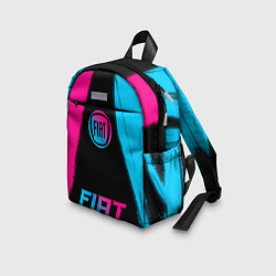 Детский рюкзак Fiat - neon gradient: символ, надпись, цвет: 3D-принт — фото 2