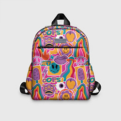 Детский рюкзак Психоделические страшилки, цвет: 3D-принт