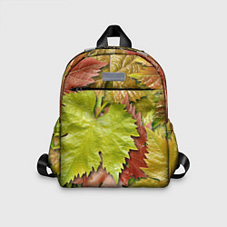 Детский рюкзак Осенние листья клёна - паттерн, цвет: 3D-принт