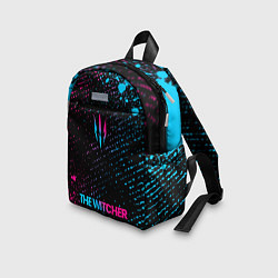Детский рюкзак The Witcher - neon gradient: символ, надпись, цвет: 3D-принт — фото 2
