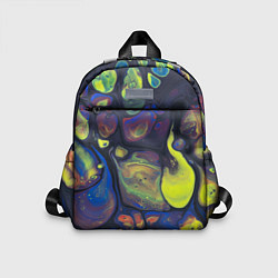 Детский рюкзак Неоновые светящиеся камни, цвет: 3D-принт