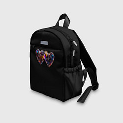 Детский рюкзак Два разноцветных сердечка, цвет: 3D-принт — фото 2