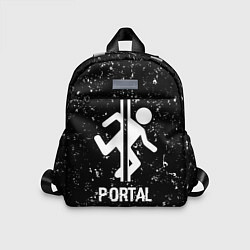 Детский рюкзак Portal glitch на темном фоне, цвет: 3D-принт