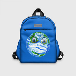 Детский рюкзак Злая планета Земля в маске