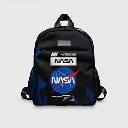 Детский рюкзак Nasa - синее пламя, цвет: 3D-принт
