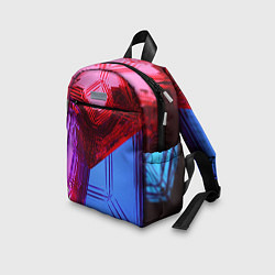 Детский рюкзак Ледяные кубы - Красный, синий, розовый, цвет: 3D-принт — фото 2