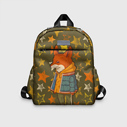 Детский рюкзак Стильный лис в звездах, цвет: 3D-принт