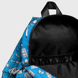 Детский рюкзак Доктор Ливси с черепом и ромом, цвет: 3D-принт — фото 2