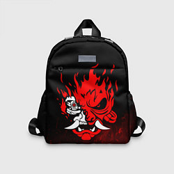 Детский рюкзак Cyberpunk 2077 - Логотип в огне