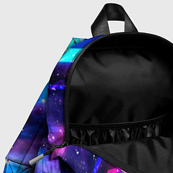 Детский рюкзак Citroen неоновый космос, цвет: 3D-принт — фото 2