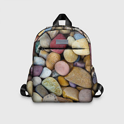 Детский рюкзак Морская галька - пляж, цвет: 3D-принт