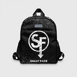 Детский рюкзак Sally Face с потертостями на темном фоне, цвет: 3D-принт