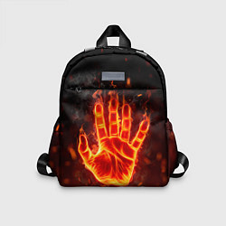 Детский рюкзак Рука в огне, цвет: 3D-принт