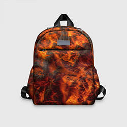 Детский рюкзак Огенная лава, цвет: 3D-принт