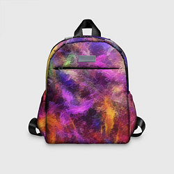 Детский рюкзак Разводы цветные, цвет: 3D-принт