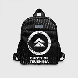 Детский рюкзак Ghost of Tsushima с потертостями на темном фоне