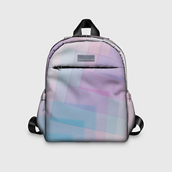 Детский рюкзак Абстрактное множество розовых и голубых стёкол, цвет: 3D-принт