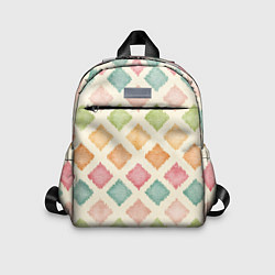 Детский рюкзак Узор из квадратиков, цвет: 3D-принт