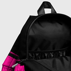 Детский рюкзак Mercedes - neon gradient: символ сверху, цвет: 3D-принт — фото 2