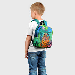 Детский рюкзак Мишка на тыкве - хэллоуин, цвет: 3D-принт — фото 2