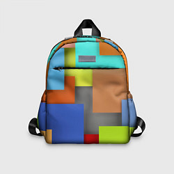 Детский рюкзак Разноцветные кубы, цвет: 3D-принт
