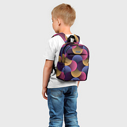 Детский рюкзак Абстрактные полосы - оптическая иллюзия, цвет: 3D-принт — фото 2