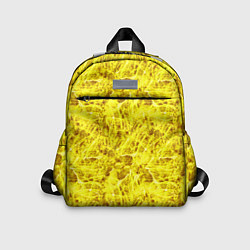 Детский рюкзак Жёлтый лёд - текстура, цвет: 3D-принт