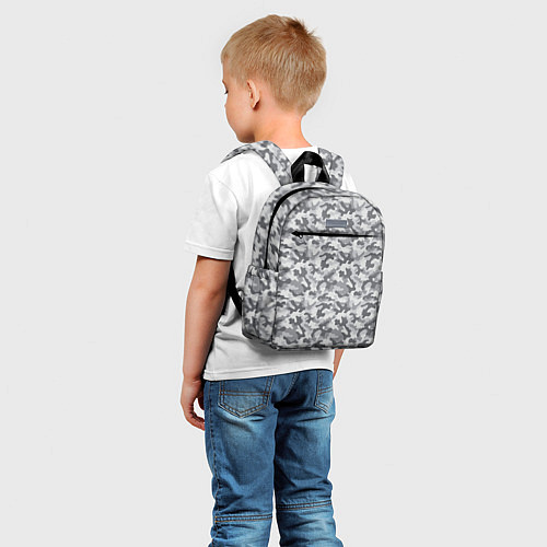 Детский рюкзак Камуфляж М-21 серый / 3D-принт – фото 5