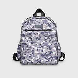 Детский рюкзак Камуфляж ACUpat серый пиксель, цвет: 3D-принт