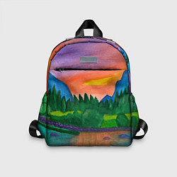 Детский рюкзак Закат на реке, цвет: 3D-принт