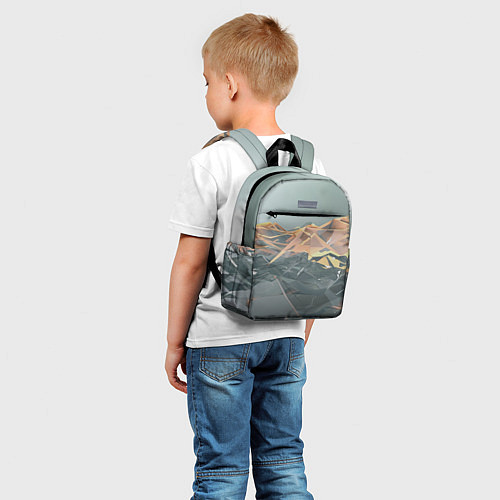 Детский рюкзак Абстрактное жидкое стекло / 3D-принт – фото 5