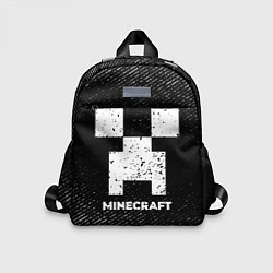 Детский рюкзак Minecraft с потертостями на темном фоне