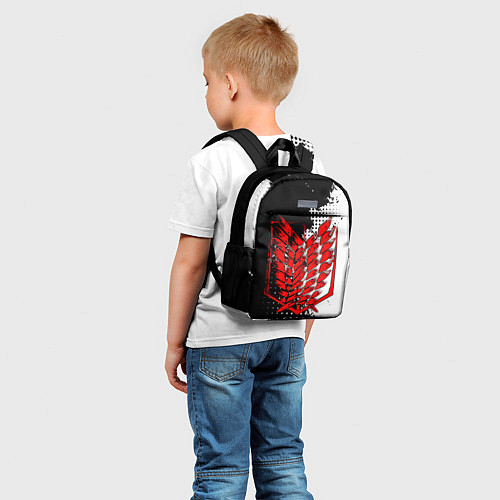 Детский рюкзак АТ - Разведкорпус - Красный / 3D-принт – фото 5