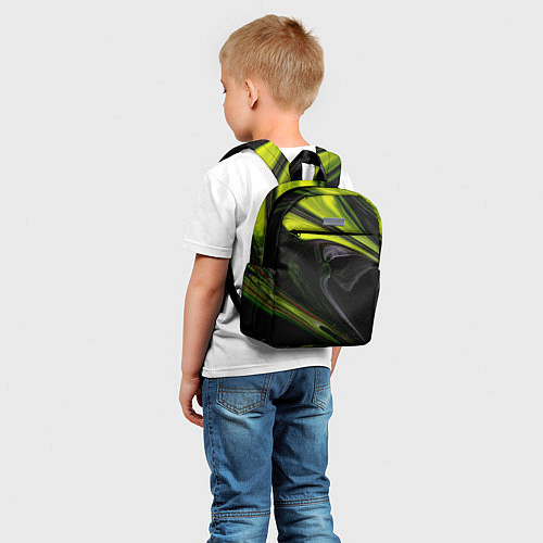Детский рюкзак Зелёный песок в темноте / 3D-принт – фото 5