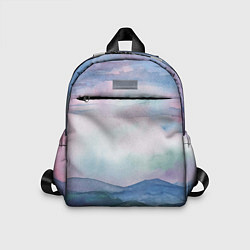 Детский рюкзак Горный пейзаж акварель, цвет: 3D-принт