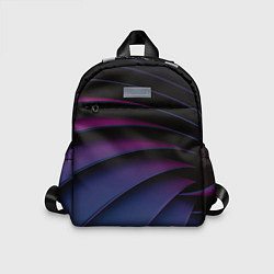Детский рюкзак Спиральные тёмные пластины, цвет: 3D-принт