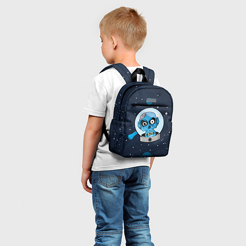 Детский рюкзак Череп в космосе / 3D-принт – фото 5