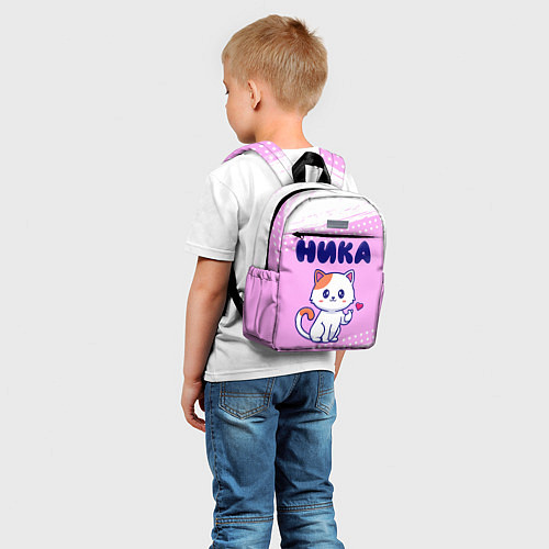 Детский рюкзак Ника кошечка с сердечком / 3D-принт – фото 5